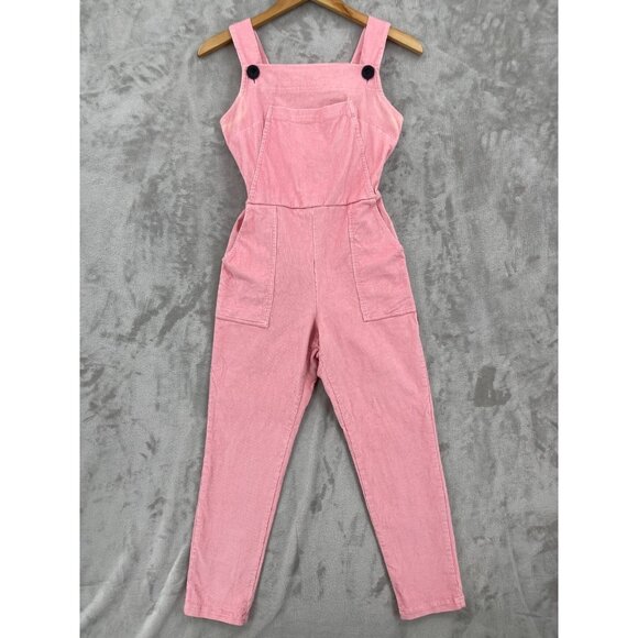 Nooworks Pants - nooworks Pink Corduroy Overalls Made in USA Cotton Stretch Jumpsuit